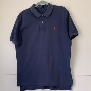 Polo by Ralph Lauren Men's Dark Blue Polo  Shirt Size L